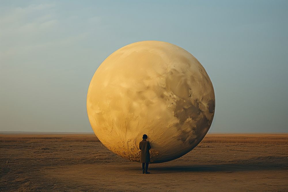 Moon landscape astronomy outdoors. 