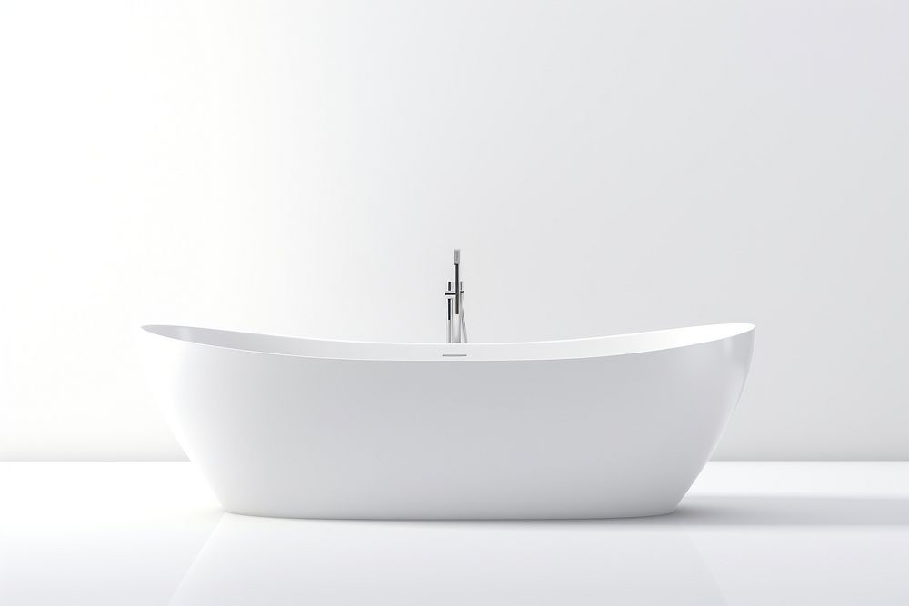 Bathtub white sink white background. AI generated Image by rawpixel.