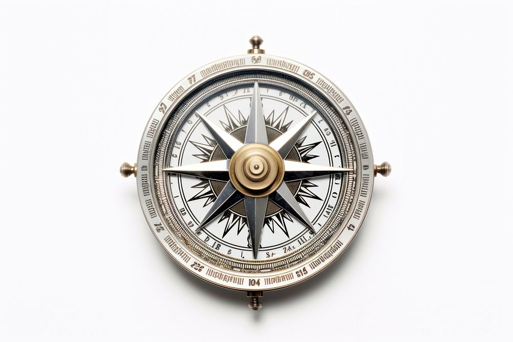 Compass white background technology wristwatch. AI generated Image by rawpixel.