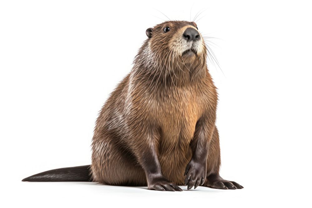 Wildlife animal mammal otter. AI generated Image by rawpixel.
