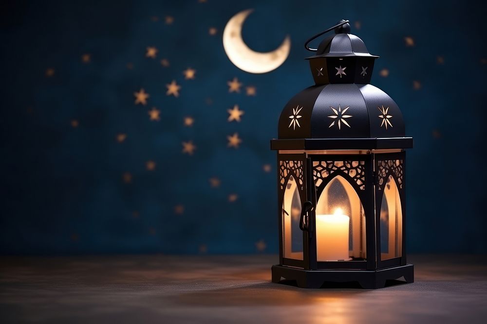Lantern candle night astronomy. AI generated Image by rawpixel.