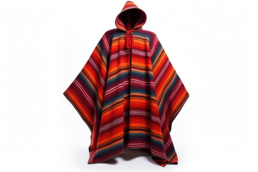 Poncho white background outerwear clothing. AI generated Image by rawpixel.