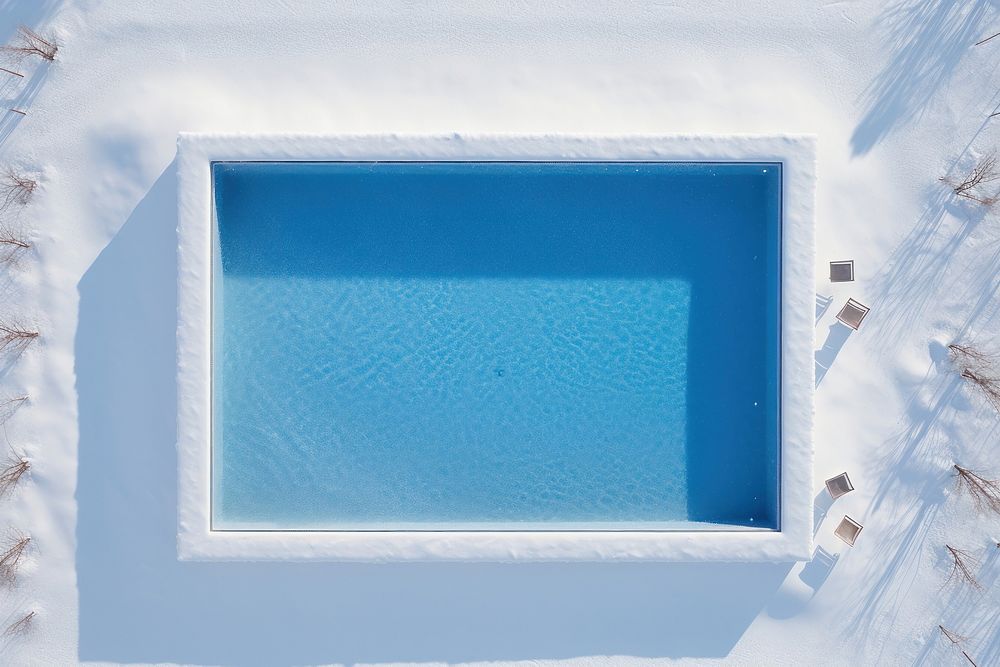 Outdoors winter nature pool. AI generated Image by rawpixel.
