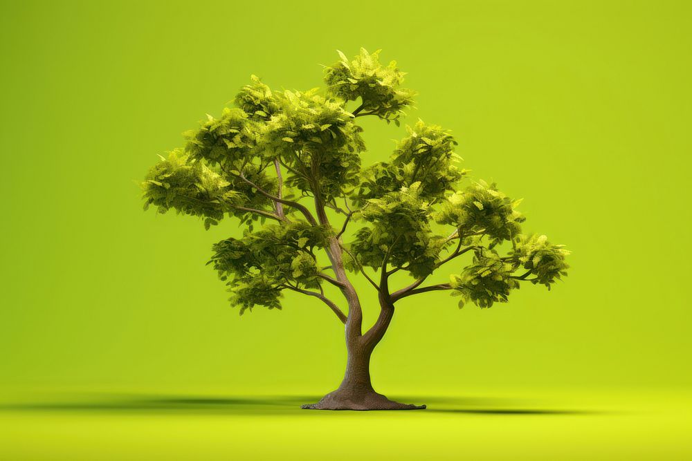 Tree plant green sunlight. AI generated Image by rawpixel.