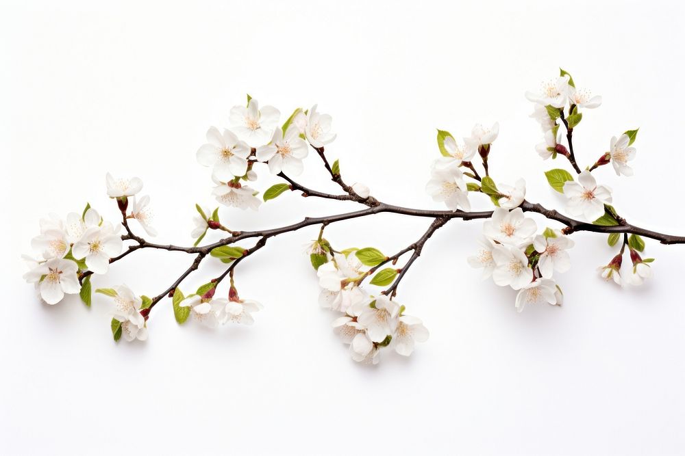 Flower blossom branch plant. AI generated Image by rawpixel.
