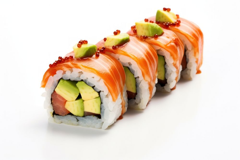 Sushi salmon food rice. AI generated Image by rawpixel.