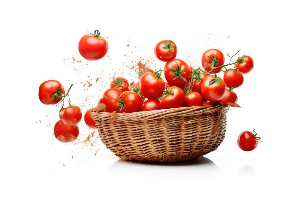 Tomato basket vegetable plant. AI generated Image by rawpixel.