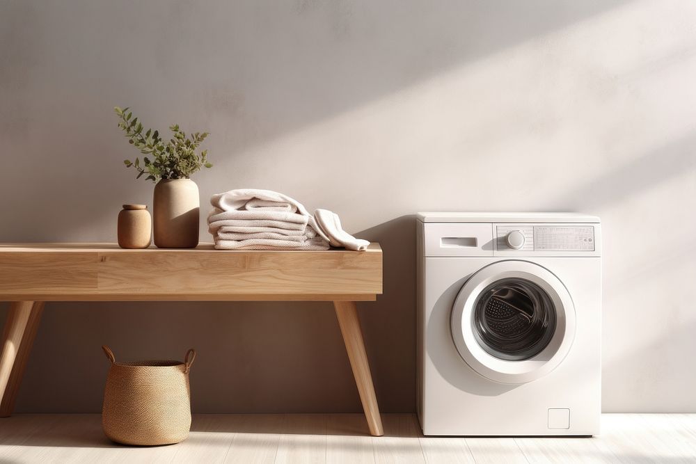 Laundry appliance washing dryer. AI generated Image by rawpixel.