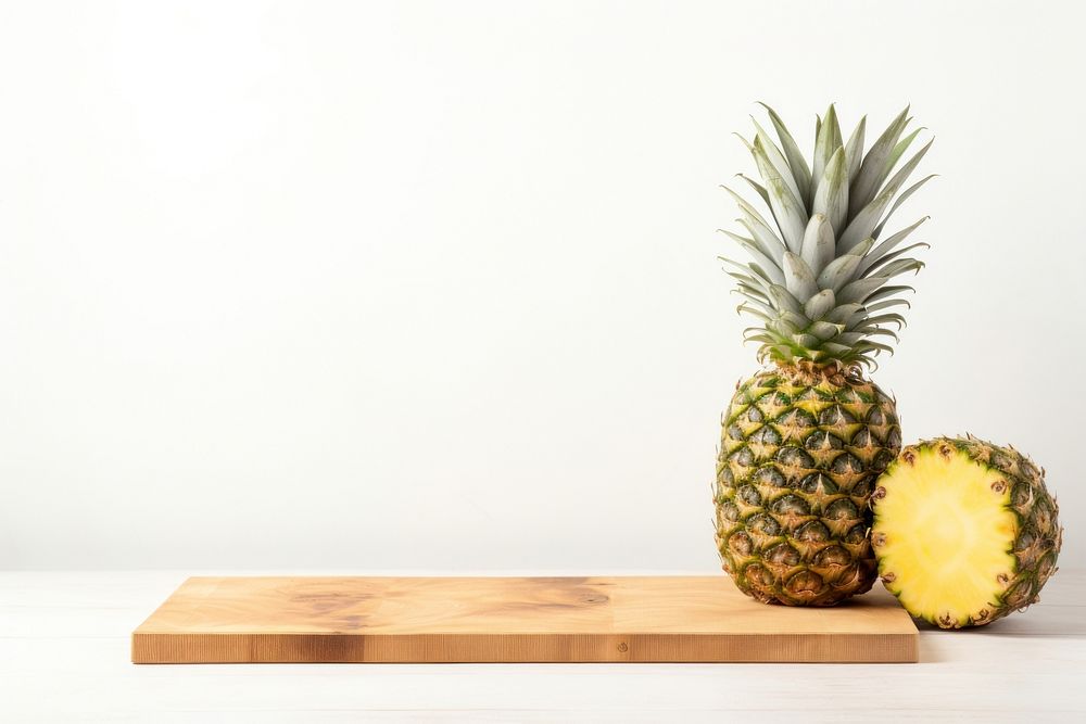 Pineapple fruit plant table. AI generated Image by rawpixel.