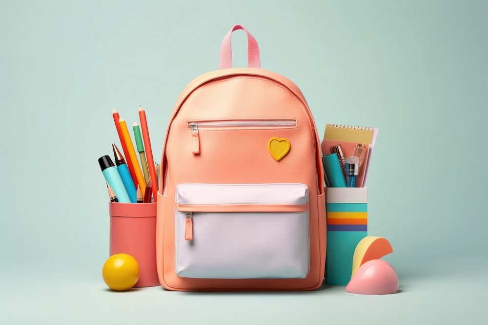 Backpack handbag accessories creativity. AI generated Image by rawpixel.
