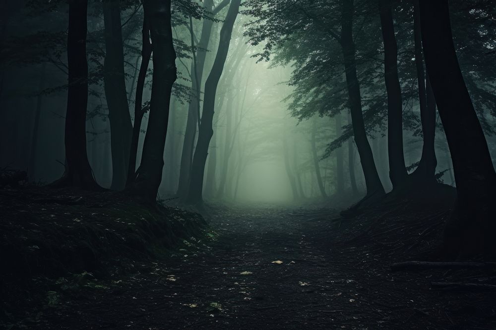Forest mist land fog. AI generated Image by rawpixel.