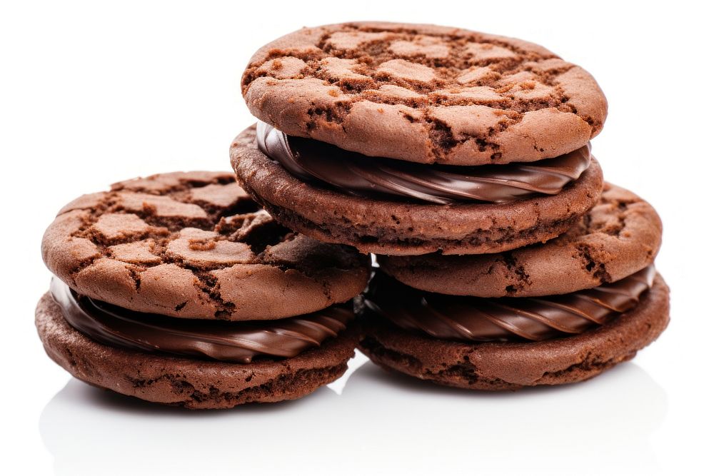 Chocolate cookie dessert biscuit. AI generated Image by rawpixel.