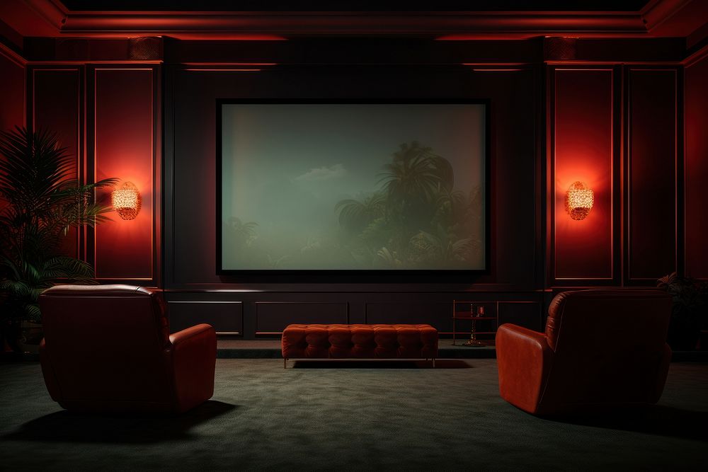 Furniture cinema chair room. AI generated Image by rawpixel.