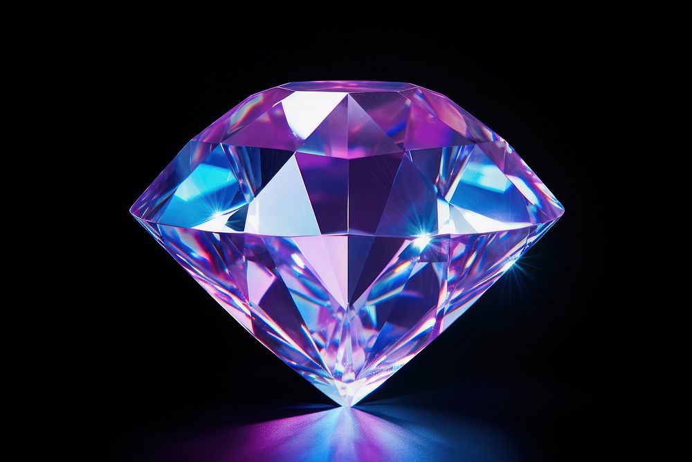 Crystal diamond gemstone jewelry. AI generated Image by rawpixel.