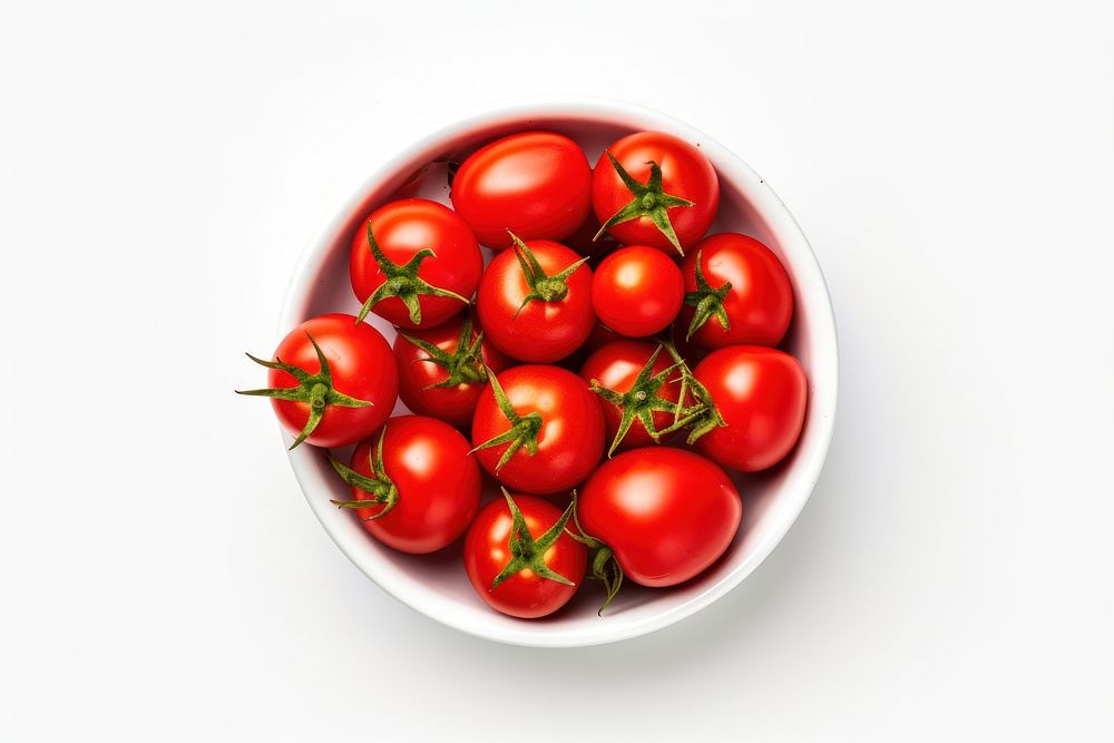 Tomato bowl vegetable plate. AI generated Image by rawpixel.