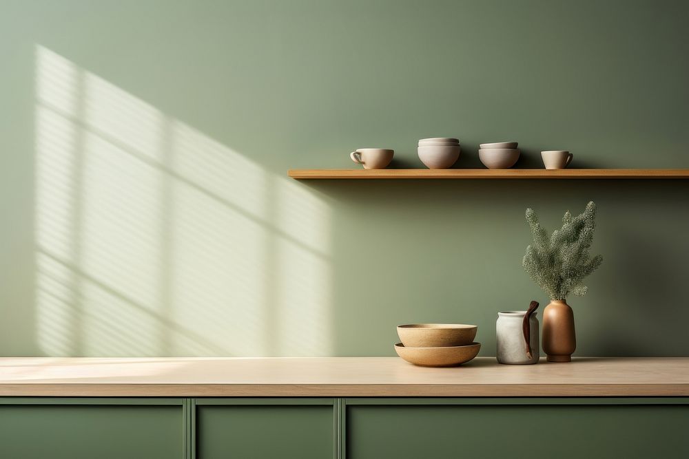Furniture sideboard kitchen window. AI generated Image by rawpixel.