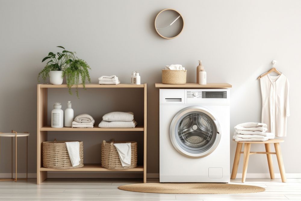 Laundry appliance washing basket. AI generated Image by rawpixel.