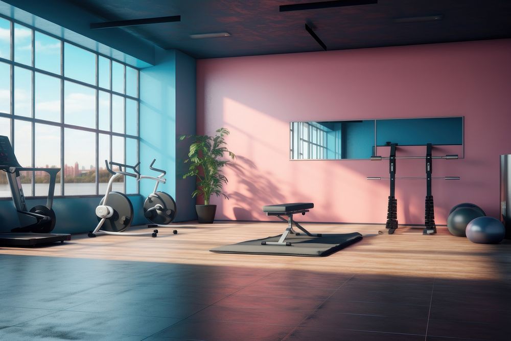 Fitness sports room gym. AI generated Image by rawpixel.