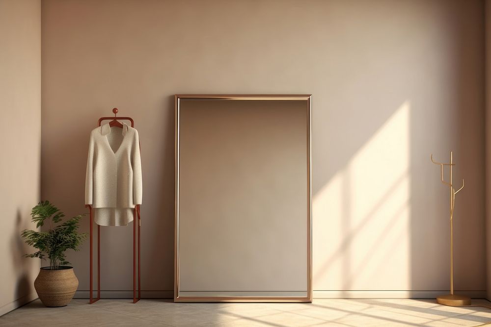 Furniture architecture coathanger wardrobe. AI generated Image by rawpixel.