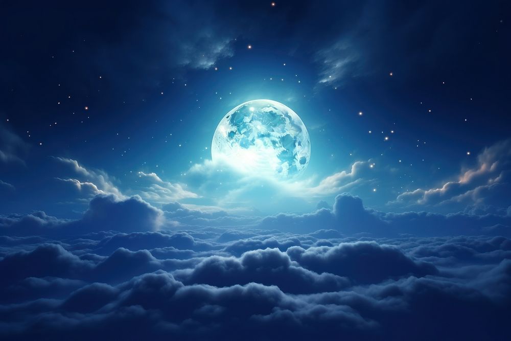 Night moon sky backgrounds. 