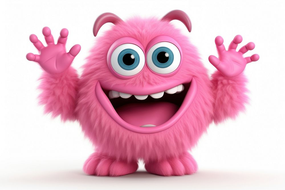 Cartoon pink toy representation. AI generated Image by rawpixel.