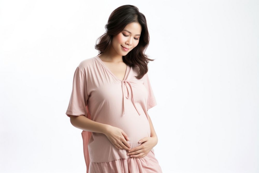 Pregnant looking sleeve blouse. AI generated Image by rawpixel.