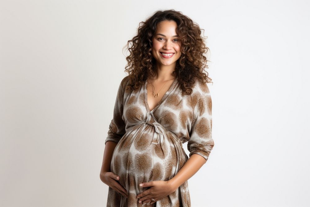 Pregnant portrait fashion dress. AI generated Image by rawpixel.
