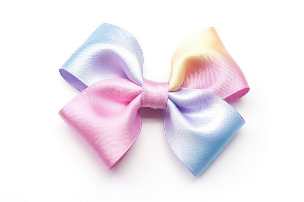 Ribbon gift bow white background. AI generated Image by rawpixel.