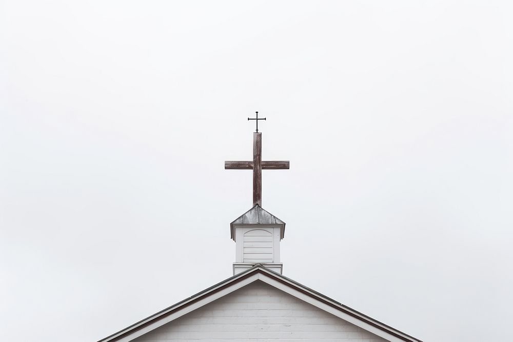 Cross architecture building symbol. 