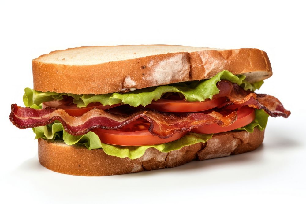 Sandwich meat food pork. AI generated Image by rawpixel.