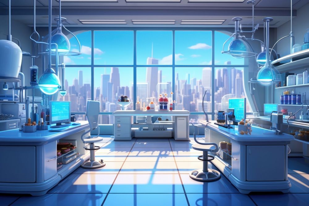 Architecture laboratory building electronics. AI generated Image by rawpixel.