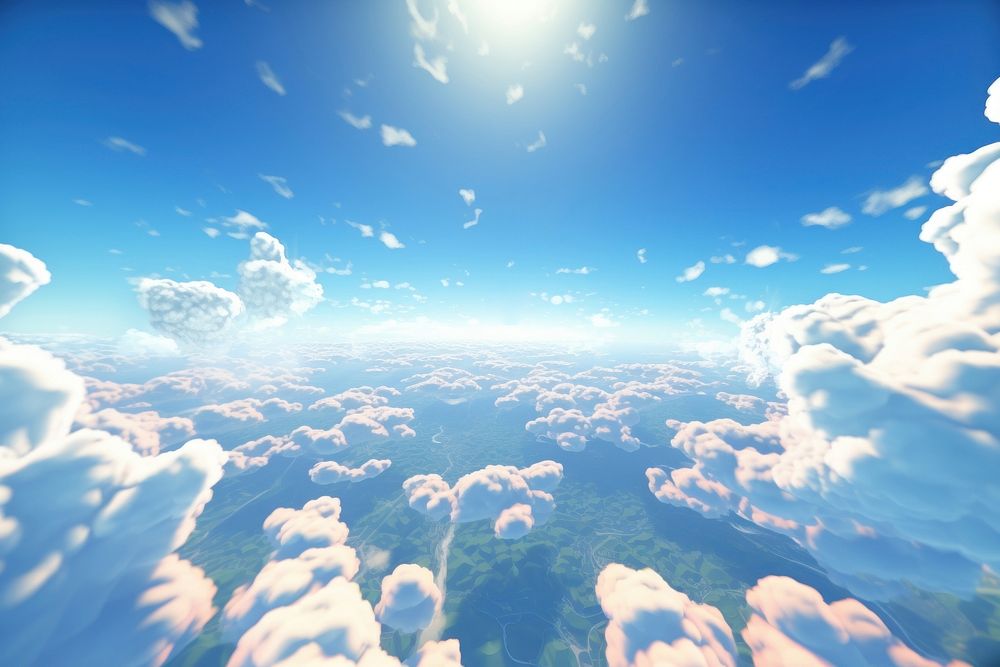 Sky adventure outdoors nature. AI generated Image by rawpixel.