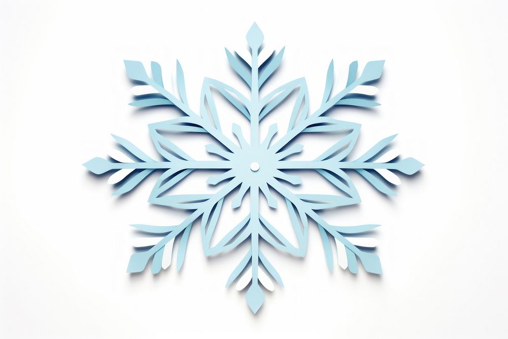 Snowflake white white background celebration. AI generated Image by rawpixel.