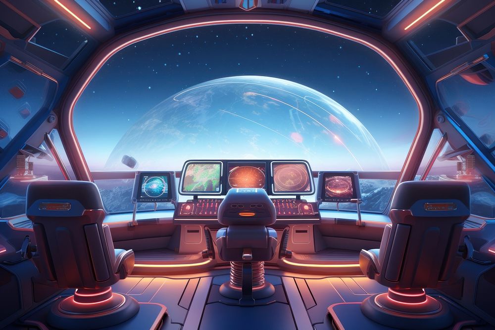 Vehicle space transportation technology. AI generated Image by rawpixel.