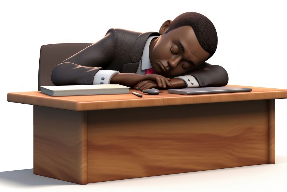 Table furniture sleeping cartoon. AI generated Image by rawpixel.