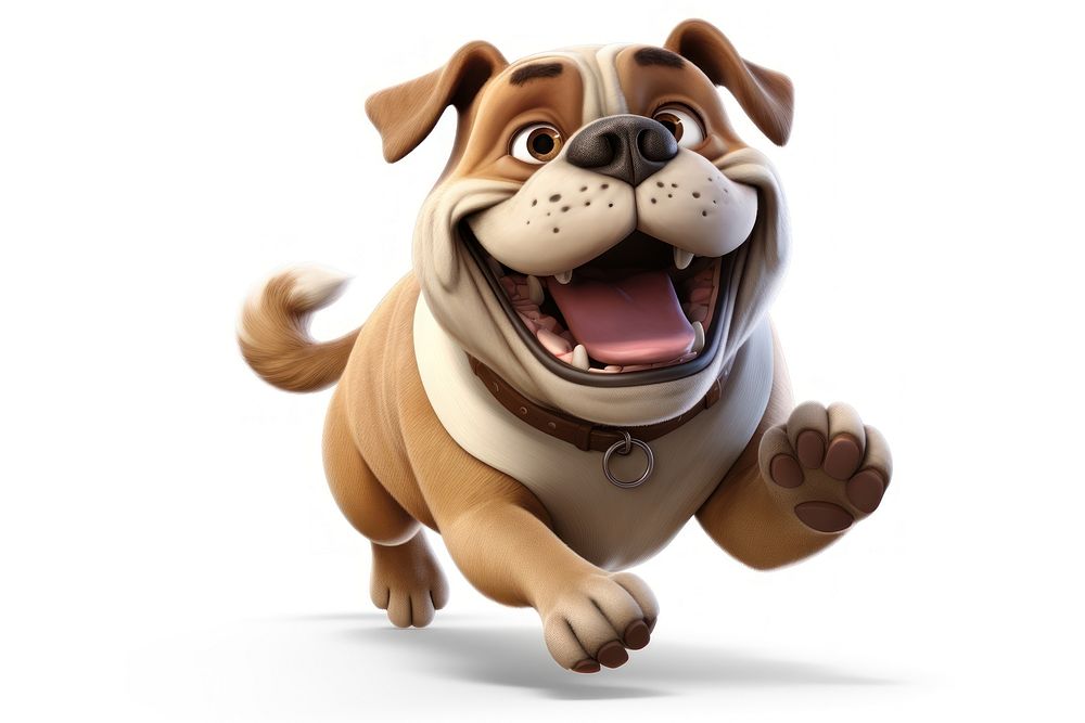 Dog bulldog cartoon mammal. AI generated Image by rawpixel.