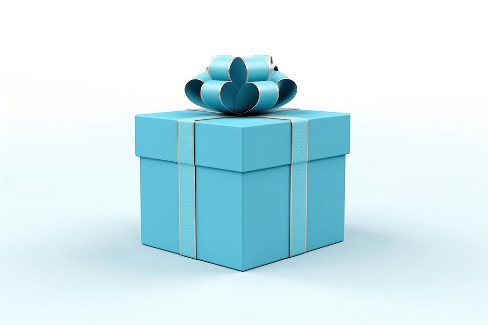 Gift box blue celebration. AI generated Image by rawpixel.