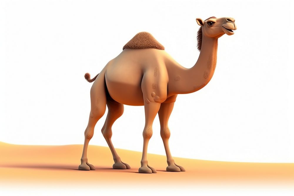 Camel mammal animal sand. AI generated Image by rawpixel.