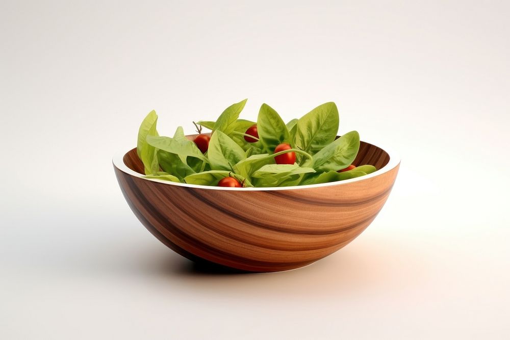 Bowl vegetable spinach salad. AI generated Image by rawpixel.