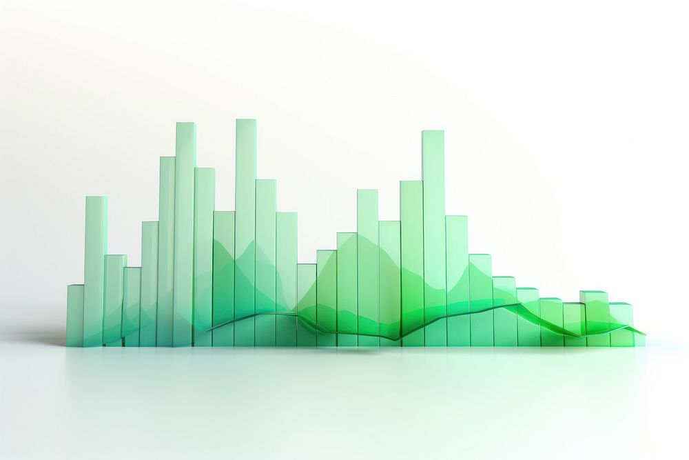 Graph green white background architecture. AI generated Image by rawpixel.