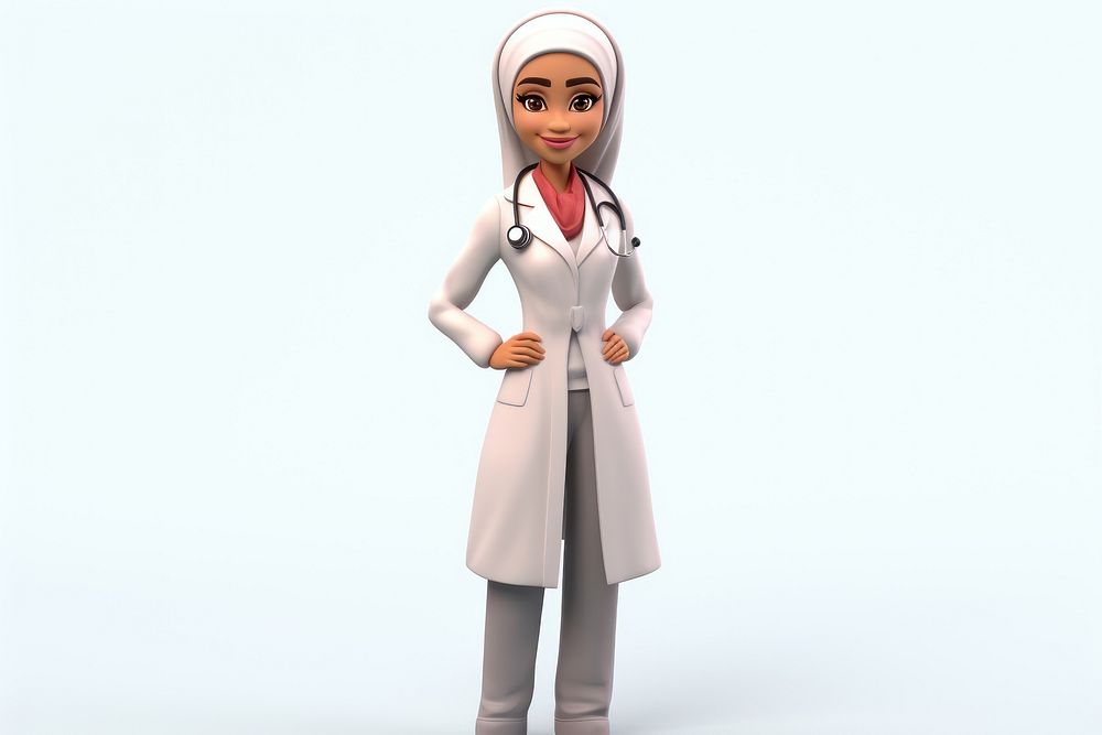 Figurine cartoon female adult. AI generated Image by rawpixel.