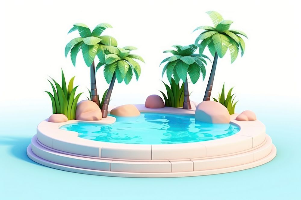 Summer outdoors cartoon plant. AI generated Image by rawpixel.