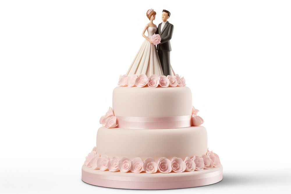 Wedding cake dessert bride. AI generated Image by rawpixel.