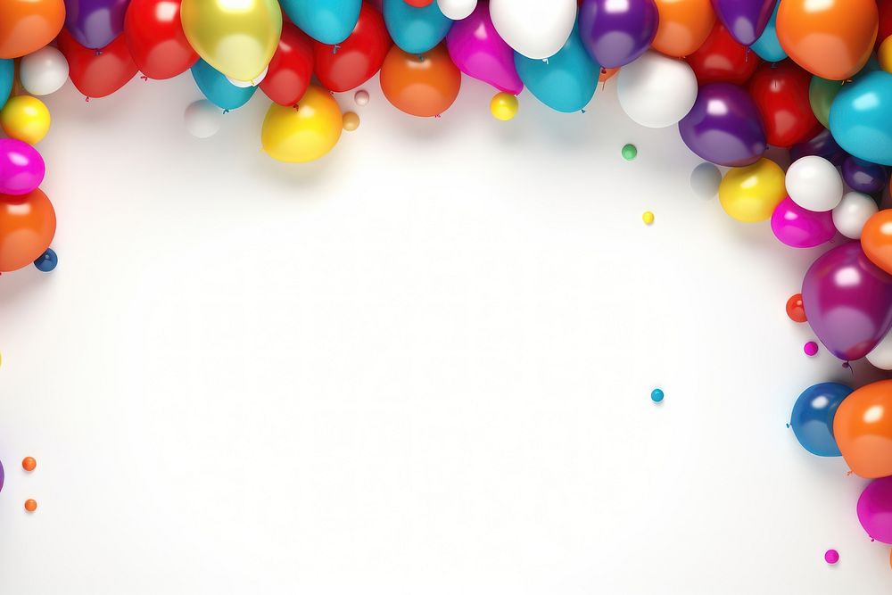 Balloon backgrounds party celebration. AI generated Image by rawpixel.