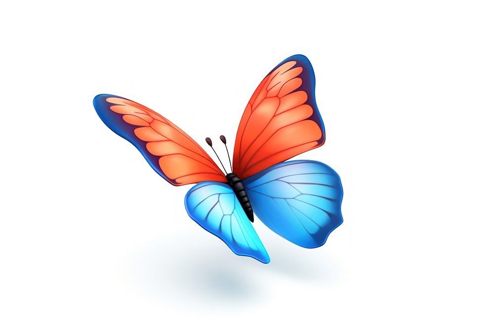 Butterfly flying animal insect. AI generated Image by rawpixel.