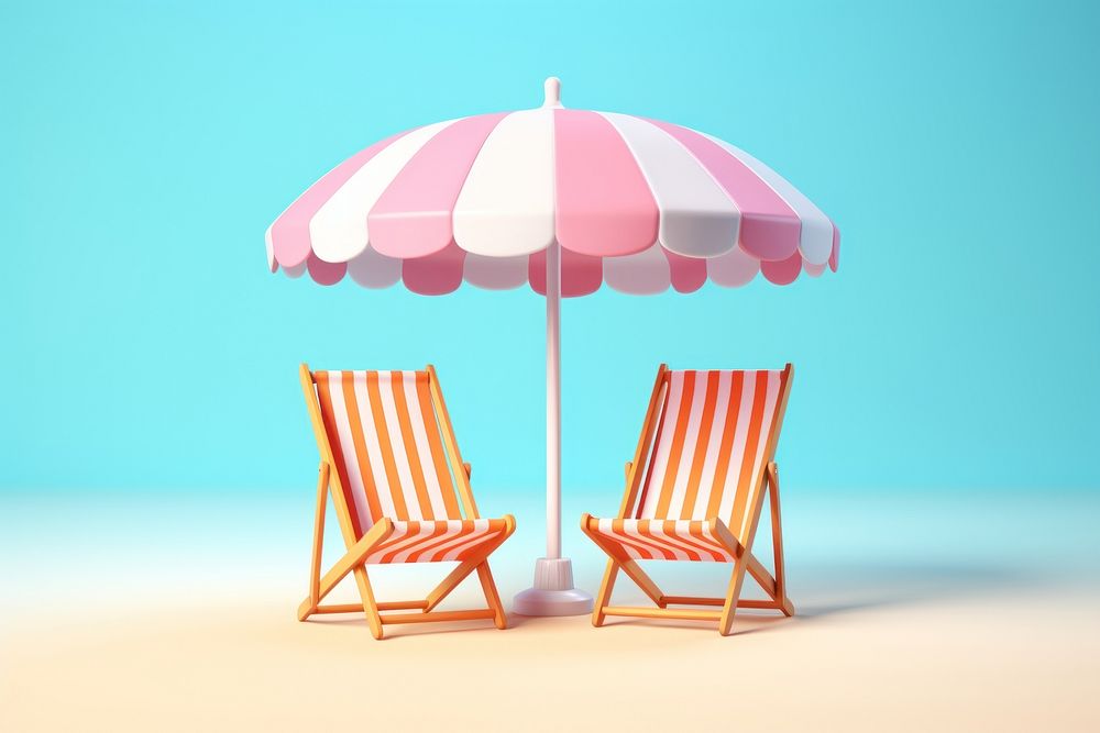 Umbrella chair furniture architecture. AI generated Image by rawpixel.