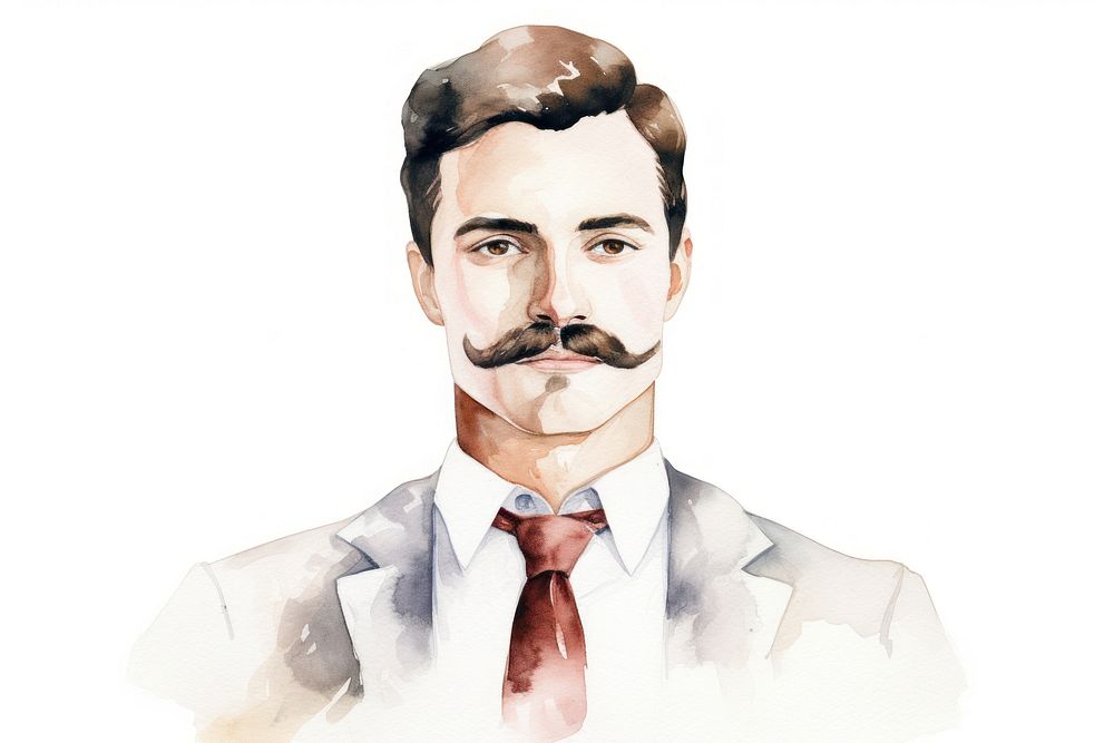 Portrait adult tie man. AI generated Image by rawpixel.