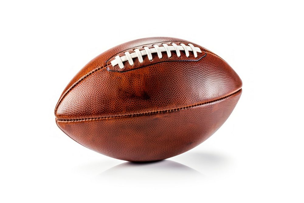 American football sports american football white background. 