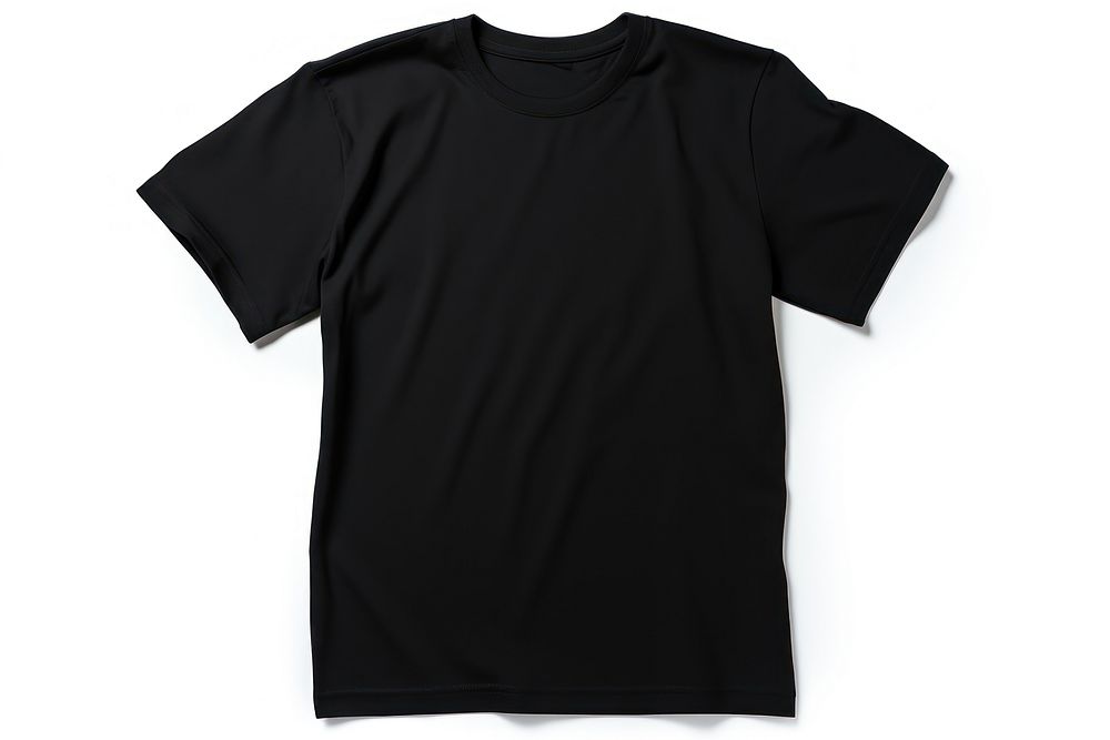 T-shirt sleeve black white background. 