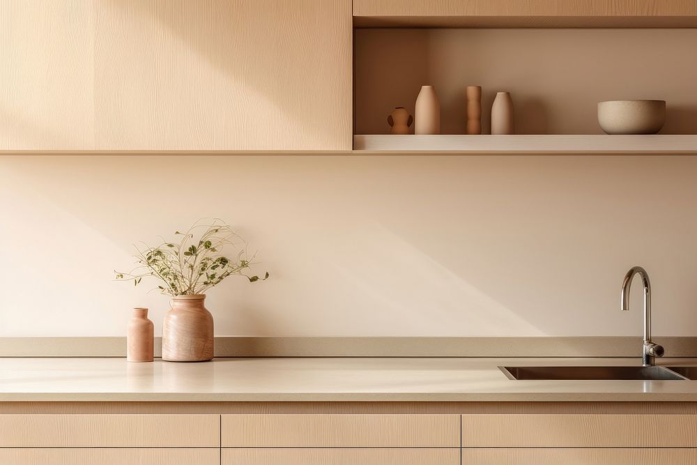 Kitchen furniture apartment shelf. AI generated Image by rawpixel.
